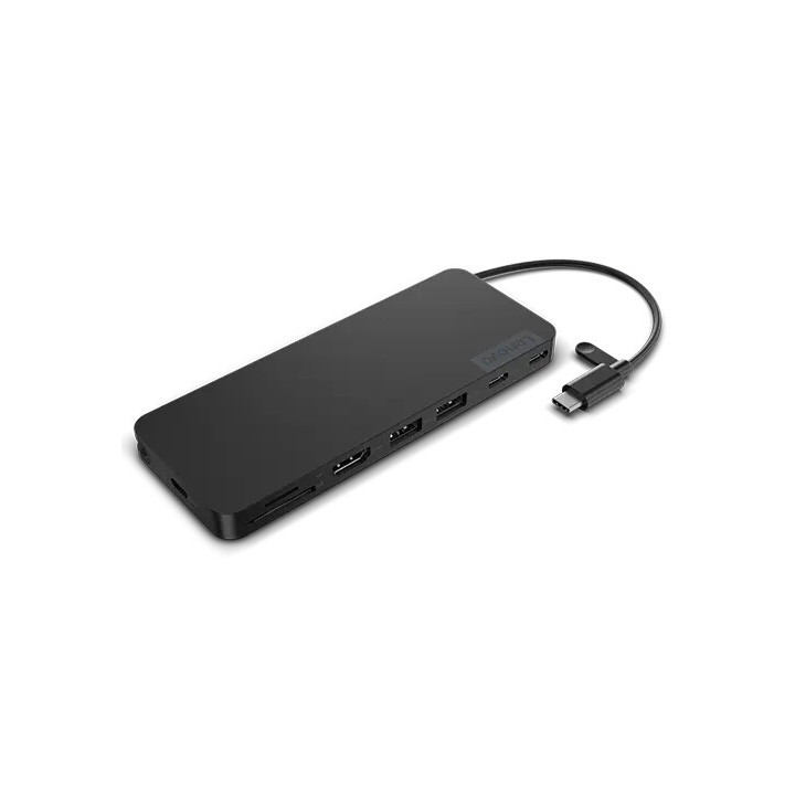 Lenovo 4X11N40212 station d'accueil Avec fil USB 3.2 Gen 1 (3.1 Gen 1) Type-C Noir