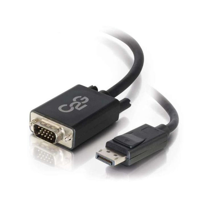 C2G 84333 câble vidéo et adaptateur 1 m DisplayPort VGA (D-Sub) Noir