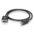 C2G 84333 câble vidéo et adaptateur 1 m DisplayPort VGA (D-Sub) Noir