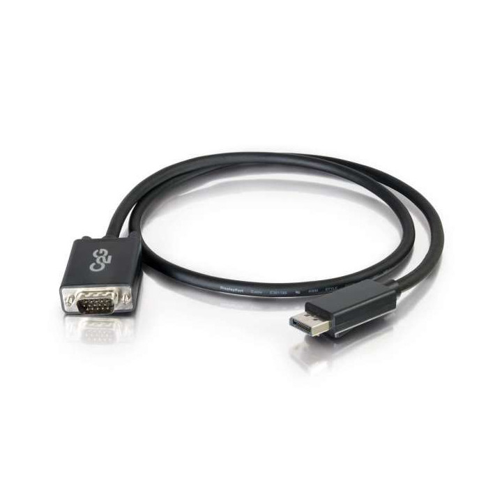 C2G 84333 câble vidéo et adaptateur 1 m DisplayPort VGA (D-Sub) Noir