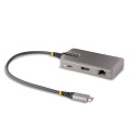 StarTech.com Adaptateur USB-C Multiport, HDMI 4K 60Hz, HDR - Hub USB 3.0 2 ports 5Gbps, 100W Power Delivery Pass-Through, GbE, 