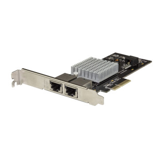 StarTech.com Carte Adaptateur Réseau PCIe 10G à 2 ports - Adapteur d'Interface Réseau Intel-X550AT 10GBASE-T & NBASE-T PCI E