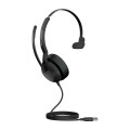 Jabra Evolve2 50 Casque Avec fil &sans fil Arceau Bureau/Centre d'appels USB Type-A Bluetooth Noir