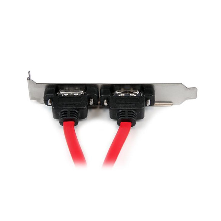 StarTech.com Support 2 SATA vers 2 Ports eSATA - Plaque d'Adaptation