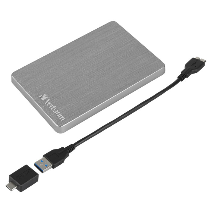 Verbatim Disque dur portable mince Store n Go ALU 1 To gris