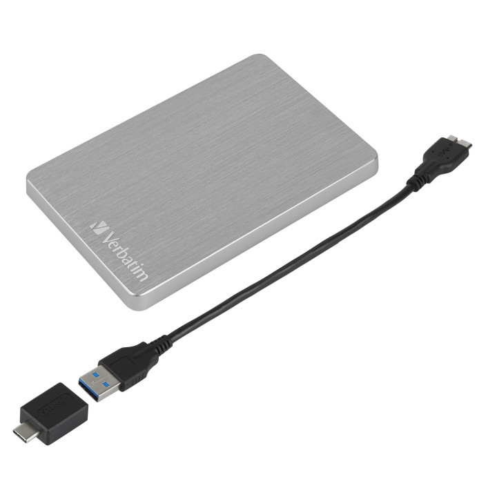 Verbatim Disque dur portable mince Store n Go ALU 1 To argenté