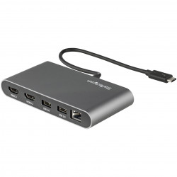 StarTech.com Mini Dock Thunderbolt 3 - Station d'Accueil Portable pour Deux Écrans avec HDMI 4K 60Hz, 2 x Hub USB-A (3.0/2.0),