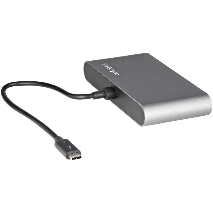 StarTech.com Mini Dock Thunderbolt 3 - Station d'Accueil Portable pour Deux Écrans avec HDMI 4K 60Hz, 2 x Hub USB-A (3.0/2.0),