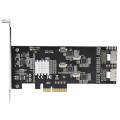 StarTech.com Carte Contrôleur SATA PCIe 8 ports - Carte Extension SATA PCI Express 6Gbps avec 4 Contrôleurs Hôte - Carte SAT
