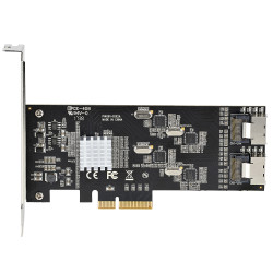 StarTech.com Carte Contrôleur SATA PCIe 8 ports - Carte Extension SATA PCI Express 6Gbps avec 4 Contrôleurs Hôte - Carte SAT