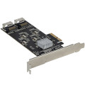 StarTech.com Carte Contrôleur SATA PCIe 8 ports - Carte Extension SATA PCI Express 6Gbps avec 4 Contrôleurs Hôte - Carte SAT