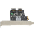 StarTech.com Carte Contrôleur SATA PCIe 8 ports - Carte Extension SATA PCI Express 6Gbps avec 4 Contrôleurs Hôte - Carte SAT