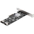 StarTech.com Carte Contrôleur SATA PCIe 8 ports - Carte Extension SATA PCI Express 6Gbps avec 4 Contrôleurs Hôte - Carte SAT