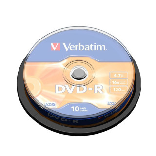 Verbatim DVD-R Matt Silver 4,7 Go 10 pièce(s)