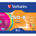 Verbatim DVD-R Colour 4,7 Go 5 pièce(s)