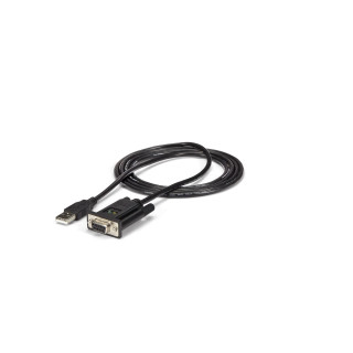 StarTech.com Câble Adaptateur USB vers RS232 Série - Câble DB9 Série DCE avec FTDI - Null Modem - USB 1.1 / 2.0 - Alimenté