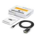 StarTech.com Câble Adaptateur USB vers RS232 Série - Câble DB9 Série DCE avec FTDI - Null Modem - USB 1.1 / 2.0 - Alimenté