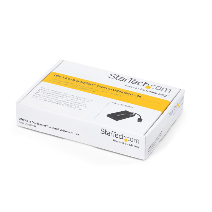 StarTech.com Adaptateur USB 3.0 vers DisplaPort - 4K 30Hz Ultra HD - Certifié DisplayLink - Convertisseur USB Type-A vers DP p
