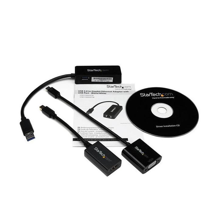 StarTech.com Kit d'adaptateurs 3-en-1 pour Microsoft Surface Pro 4 / Pro 3 / Surface 3