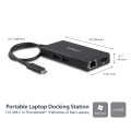 StarTech.com Adaptateur Multiport USB-C - Mini Station d'Accueil USB-C avec 4K HDMI - 60W Power Delivery Pass-Through, GbE, 2x 