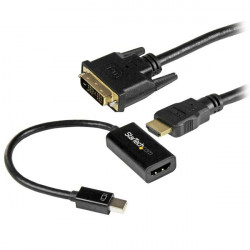 StarTech.com Kit de connectiques Mini DisplayPort vers DVI - Convertisseur actif Mini DP vers HDMI avec câble HDMI vers DVI de