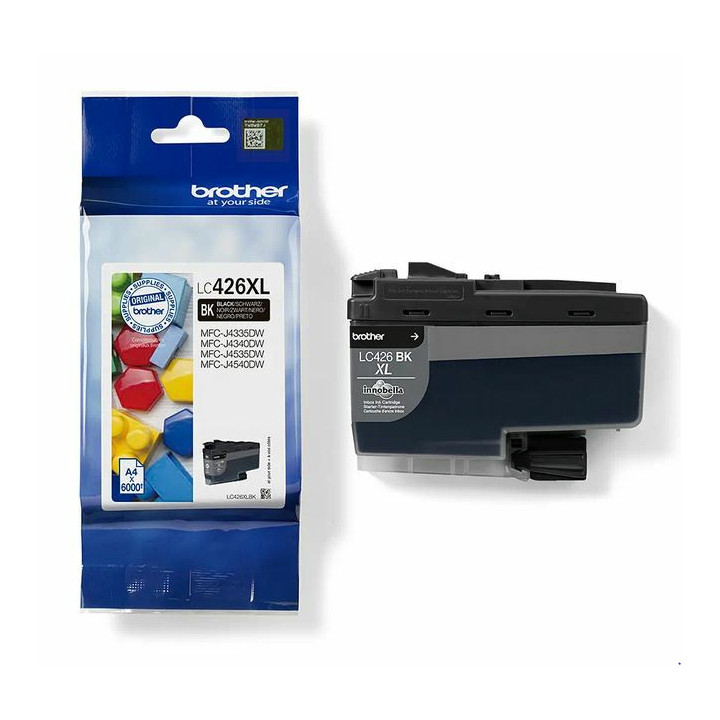 Brother LC426XLBK - Cartouche d'encre XL transparente et durable - Noir