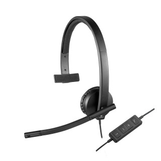 Logitech 981-000571 écouteur/casque Avec fil Arceau Bureau/Centre d'appels USB Type-A Noir