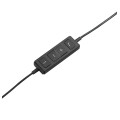 Logitech 981-000571 écouteur/casque Avec fil Arceau Bureau/Centre d'appels USB Type-A Noir
