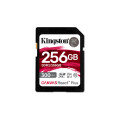 Kingston Technology 256GB Canvas React Plus SDXC UHS-II 300R/260W U3 V90 for Full HD/4K/8K