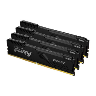 Kingston Technology FURY Beast 16Go 2666MT/s DDR4 CL16 DIMM (Kit de 4) Black