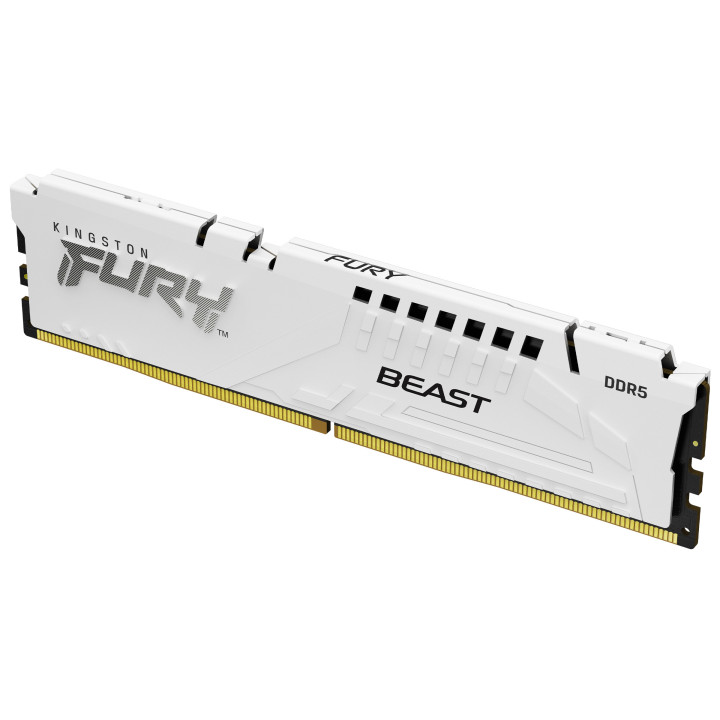 Kingston Technology FURY Beast 128 Go 5200 MT/s DDR5 CL40 DIMM (Kits de 4) White XMP