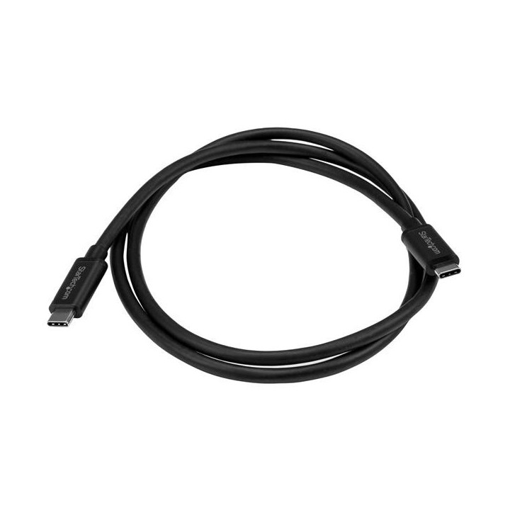 StarTech.com Câble USB-C de 1m, USB 10Gbps, 60W (3A) Power Delivery, 8K 60Hz/4K 144Hz DP Alt Mode, Certifié USB-IF - Compatib