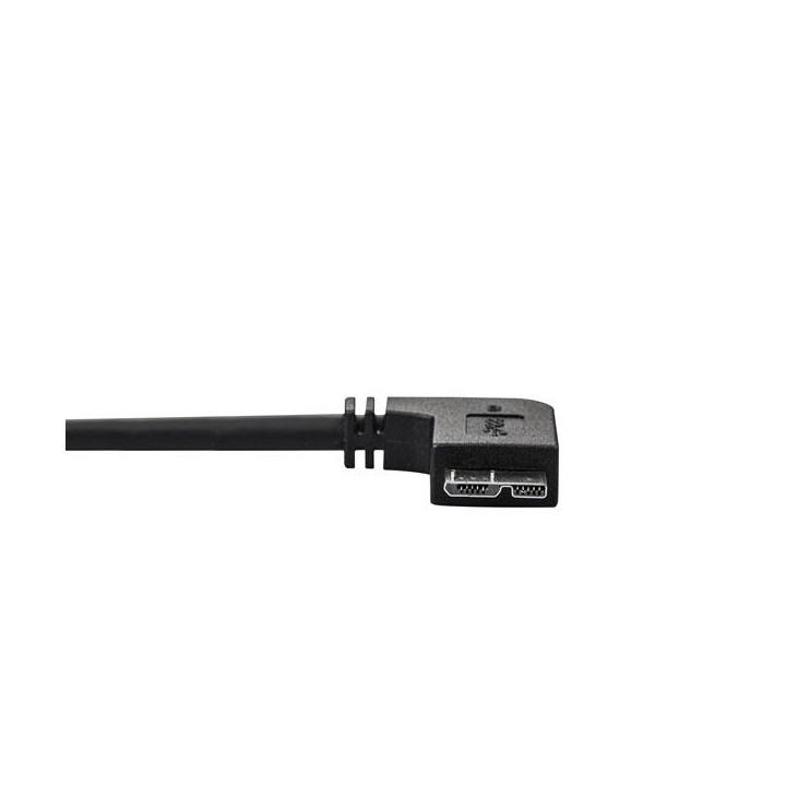StarTech.com Câble Micro USB 3.0 slim - USB-A vers Micro-B à angle gauche de 1 m - M/M