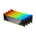 Kingston Technology FURY 64 Go 3200 MT/s DDR4 CL16 DIMM (Kits de 4) 1Gx8 Renegade RGB