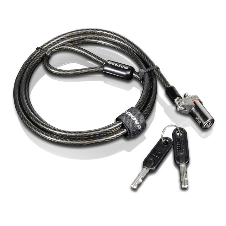 Lenovo 0B47388 câble antivol Noir, Charbon de bois 1,5 m