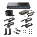 StarTech.com Hub Industriel à 16 Ports USB 5Gbps avec Adaptateur d'Alimentation, Boîtier Métallique, Montable, Protection ES