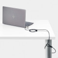 StarTech.com Lot de 10 Antivols à Double Accès pour Ordinateur Portable, Câble de Sécurité de 2m à Clé et à Combinaison