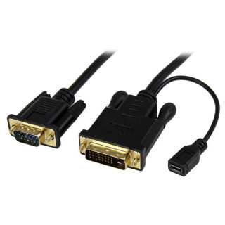 StarTech.com Câble adaptateur DVI vers VGA de 3m - Convertisseur actif DVI-D vers HD15 - M/M - 1920x1200
