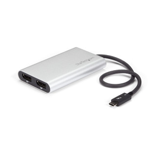 StarTech.com Adaptateur Thunderbolt 3 vers Double DisplayPort - Adaptateur Vidéo Double Écran/Multi-Écran Thunderbolt 3 vers