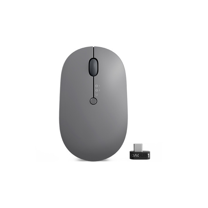 Lenovo Go Multi-Device souris Bureau Ambidextre RF sans fil + Bluetooth Optique 2400 DPI