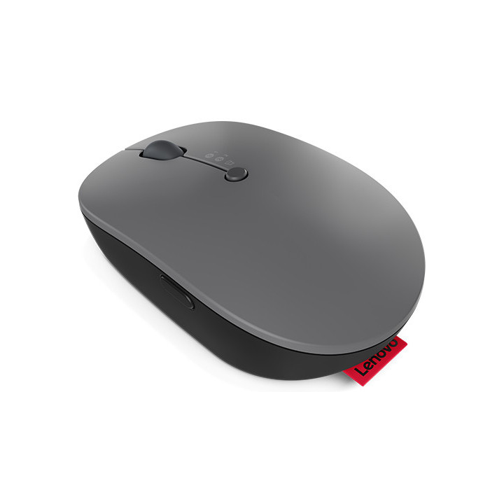 Lenovo Go Multi-Device souris Bureau Ambidextre RF sans fil + Bluetooth Optique 2400 DPI