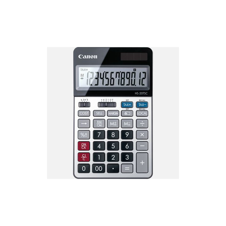 Canon HS-20TSC calculatrice Bureau Calculatrice financière Noir, Argent