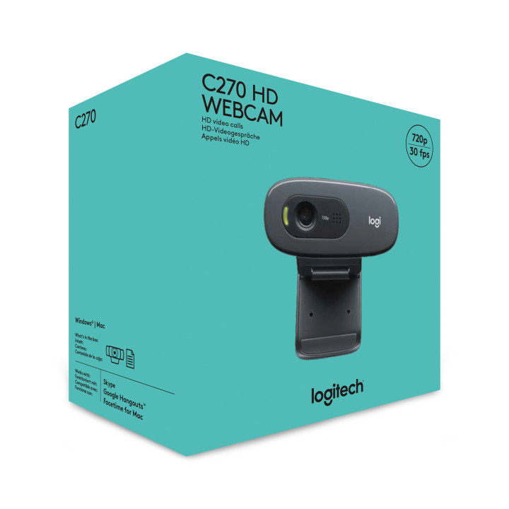 Logitech 960-001063 webcam 3 MP 1280 x 720 pixels USB 2.0 Noir