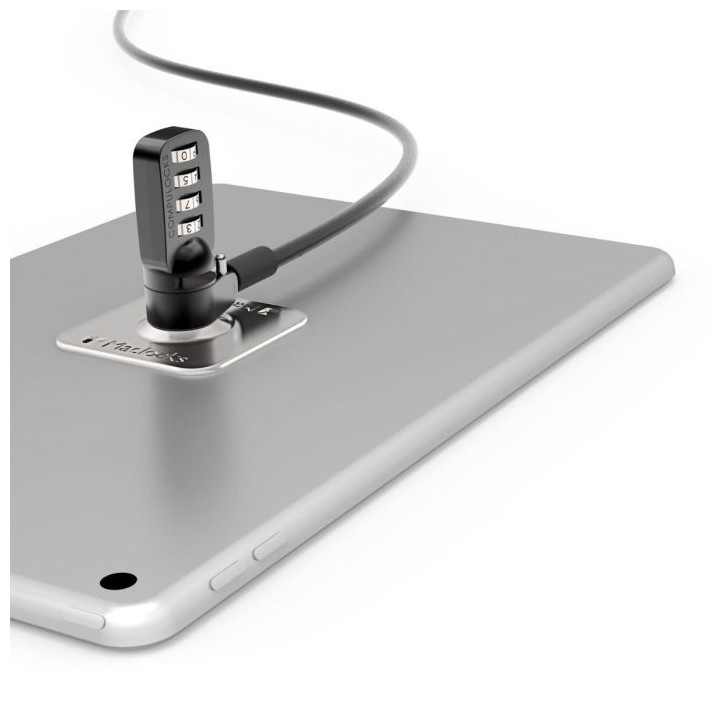 Compulocks Universal Tablet Cable Lock - 3M Plate - Silver Combination Lock câble antivol