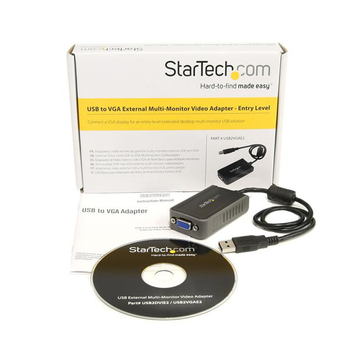 StarTech.com Adaptateur vidéo USB 2.0 vers VGA - Carte graphique externe - M/F - 1440x900