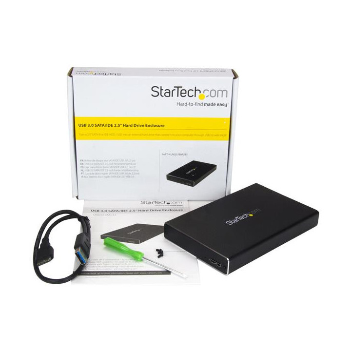 StarTech.com Boîtier USB 3.0 universel pour disque dur SATA III / IDE 2,5" avec UASP - HDD / SSD externe portable