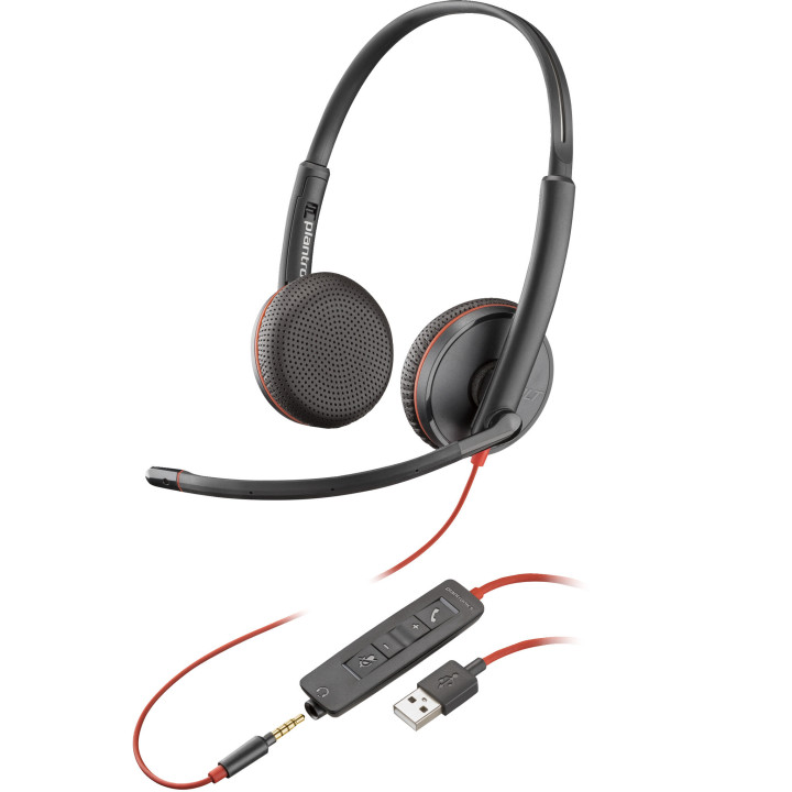 Poly Micro-casque Blackwire 3225 stéréo USB-A