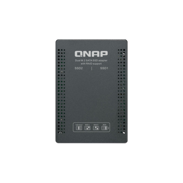 QNAP QDA-A2MAR Boîtier de disques de stockage Enceinte ssd Noir M.2