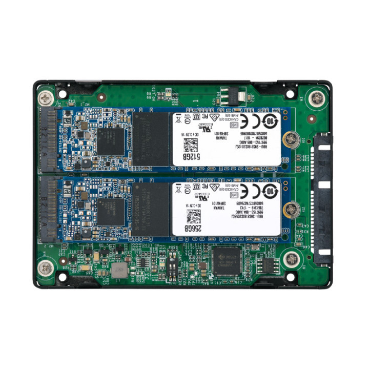 QNAP QDA-A2MAR Boîtier de disques de stockage Enceinte ssd Noir M.2