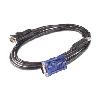 APC KVM USB Cable - 25 ft (7.6 m) câble kvm Noir 7,6 m